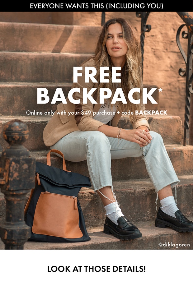 Dsw discount free backpack