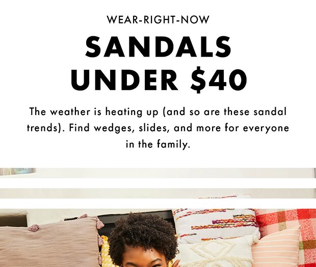 SANDALS UNDER $40
