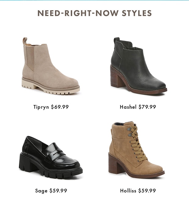NEED-RIGHT-NOW STYLES