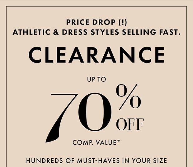 Clearance Up to 70% OFF