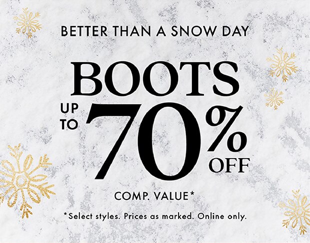 Boots Up to 70% Off