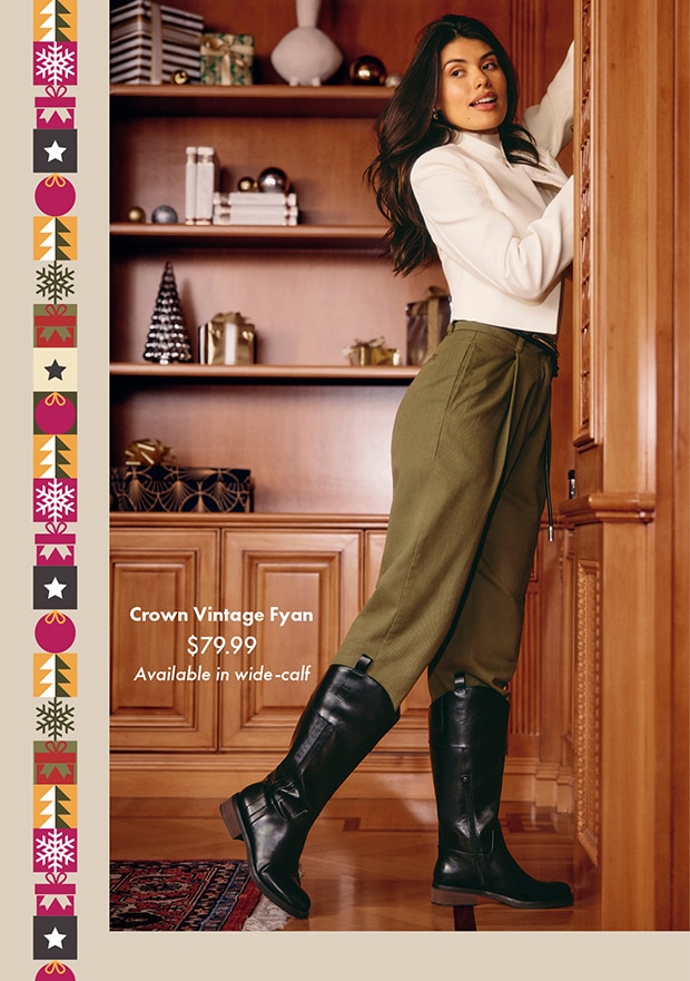 Crown vintage over online the knee boot