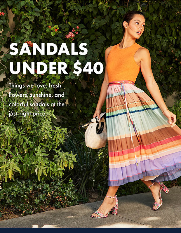 SANDALS UNDER $40