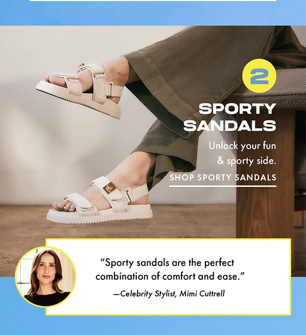 SHOP SPORTY SANDALS