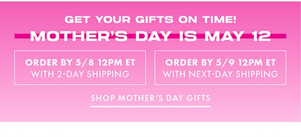 SHOP MOTHER'S DAY GIFTS