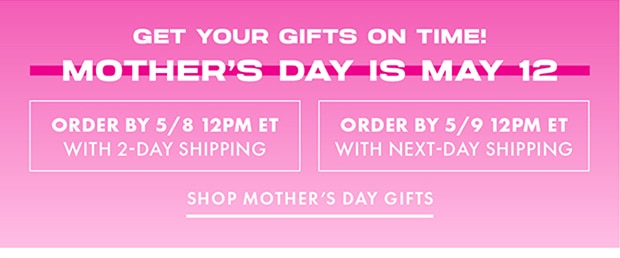 SHOP MOTHER'S DAY GIFTS