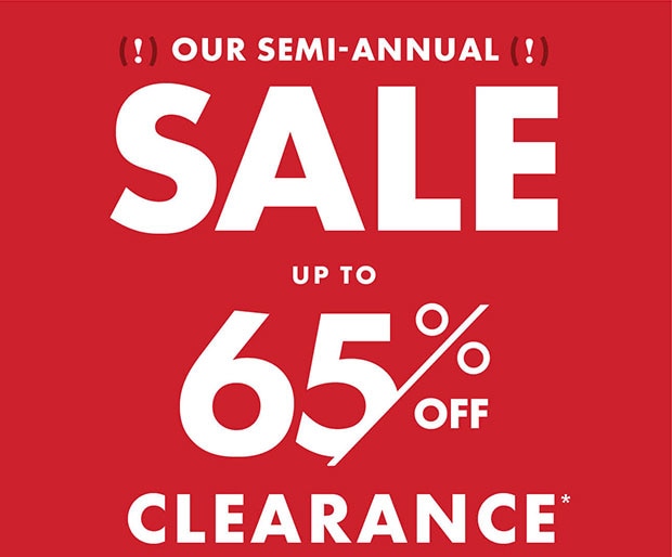 SALE UP TO 65% OFF CLEARANCE*