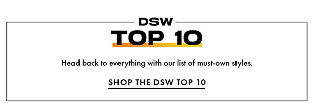 SHOP THE DSW TOP 10