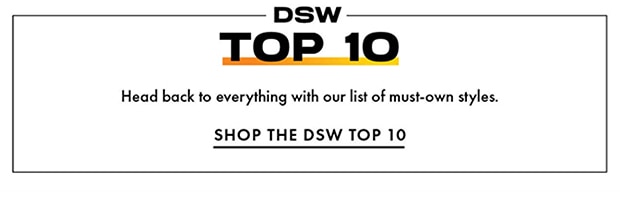 SHOP THE DSW TOP 10