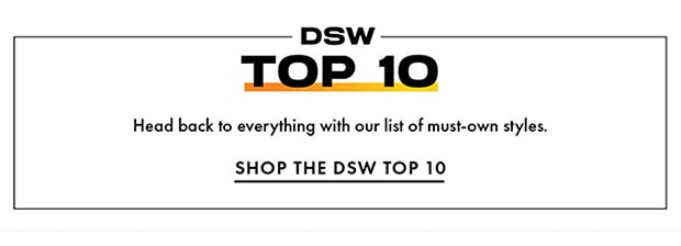 SHOP THE DSW TOP 10