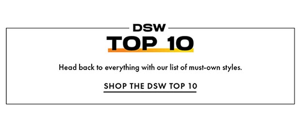 SHOP THE DSW TOP 10