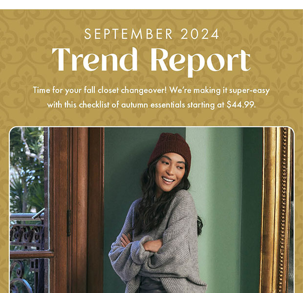 SEPTEMBER 2024 TREND REPORT