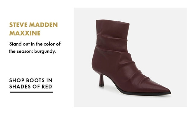 SHOP BOOTS IN SHADES OF RED