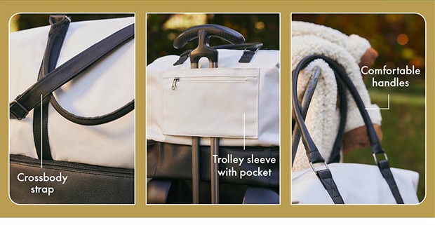 Crossbody Strap | Trolley sleeve with pocket | Comfortable handles