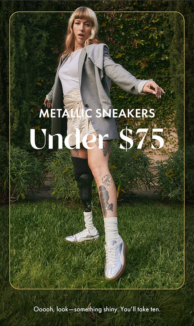 METALLIC SNEAKERS Under $75