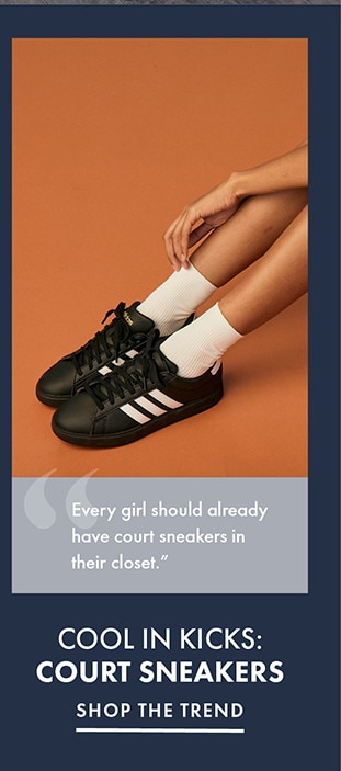 SHOP THE TREND - COURT SNEAKERS