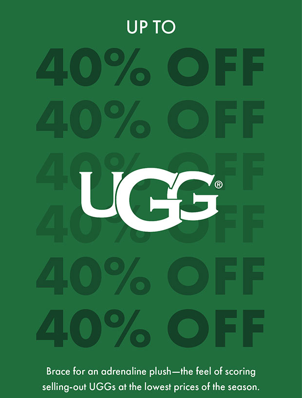 UP TO 40% OFF UGG