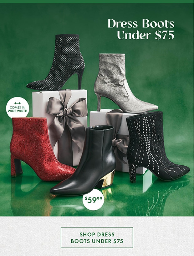 SHOP DRESS BOOTS UNDER $75
