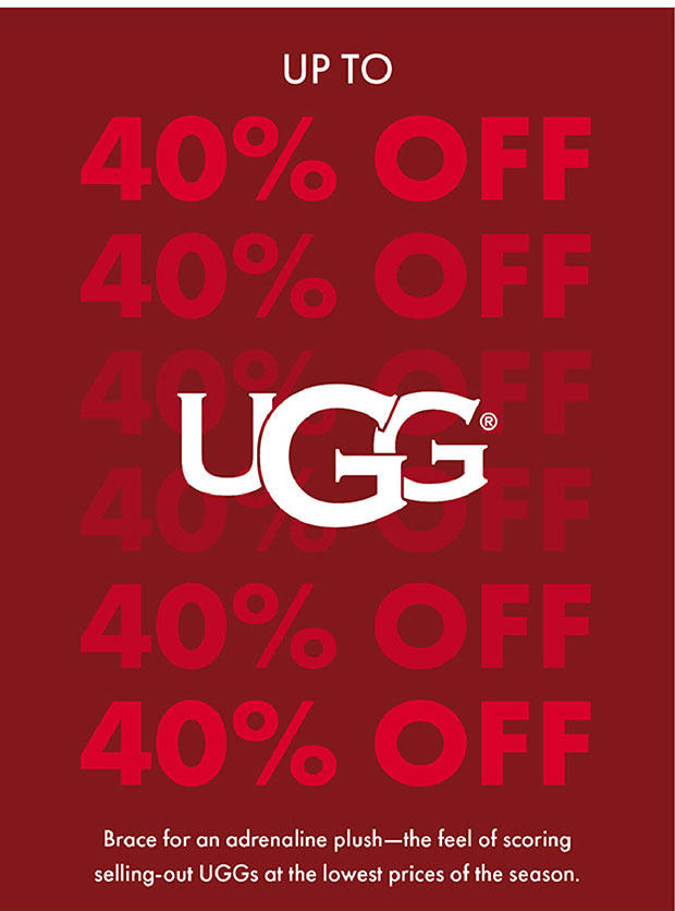 UPTO 40% OFF UGG