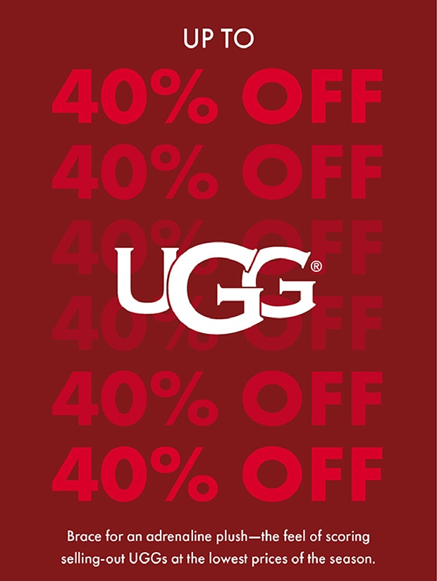 UP TO 40% OFF UGG