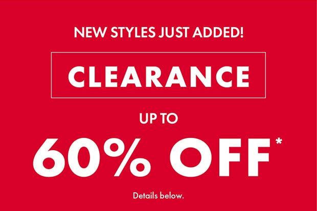 UPTO 60% OFF CLEARANCE*
