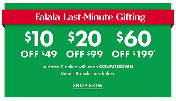 $10 OFF $49 | $20 OFF $99 | $60 OFF $199 with code COUNTDOWN | SHOP NOW