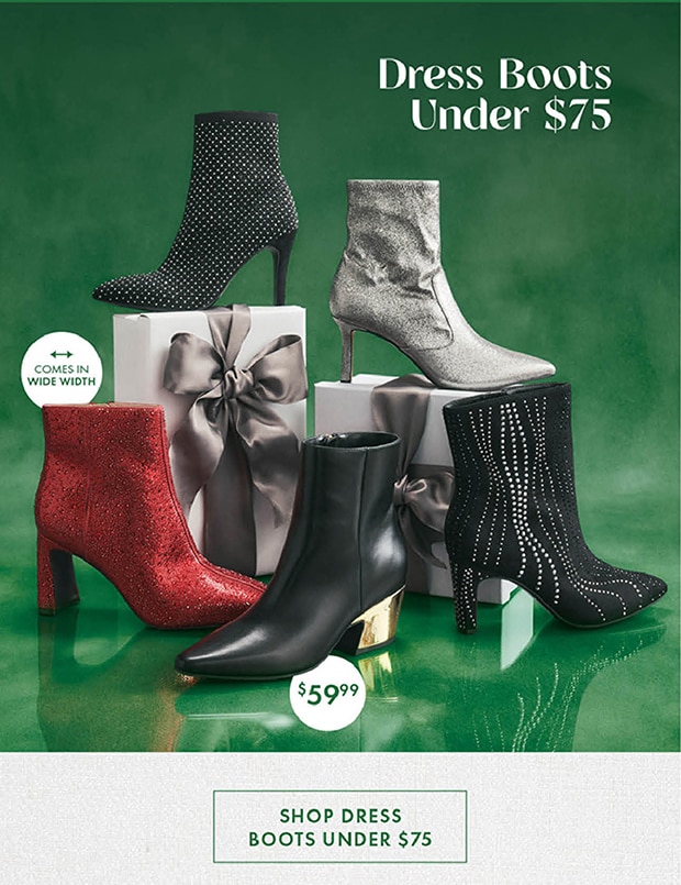 SHOP DRESS BOOTS UNDER $75