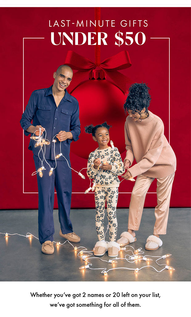 LAST-MINUTE GIFTS UNDER $50