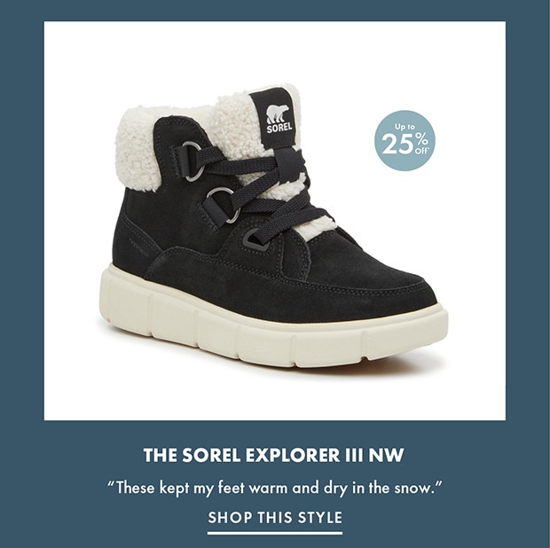 THE SOREL EXPLORER III NW | SHOP THIS STYLE