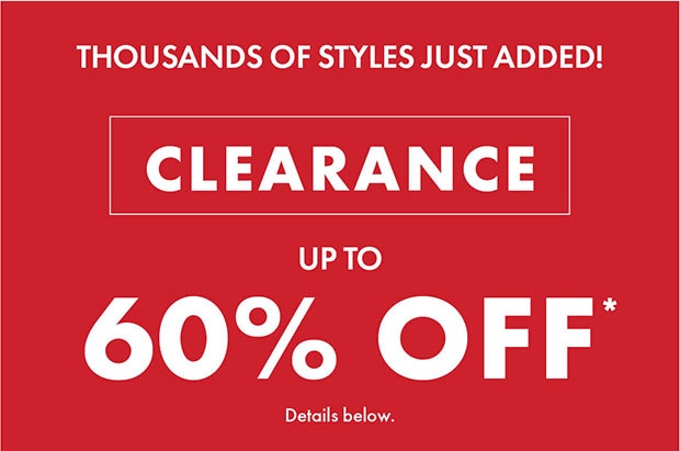 UPTO 60% OFF CLEARANCE*