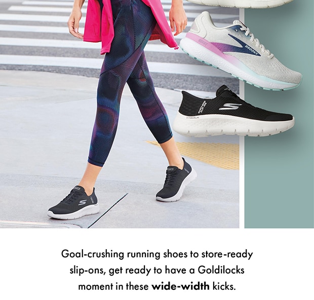 Goal-crushing running shoes to store-ready slip-ons, get ready to have a Goldilocks moment in these wide-width kicks.