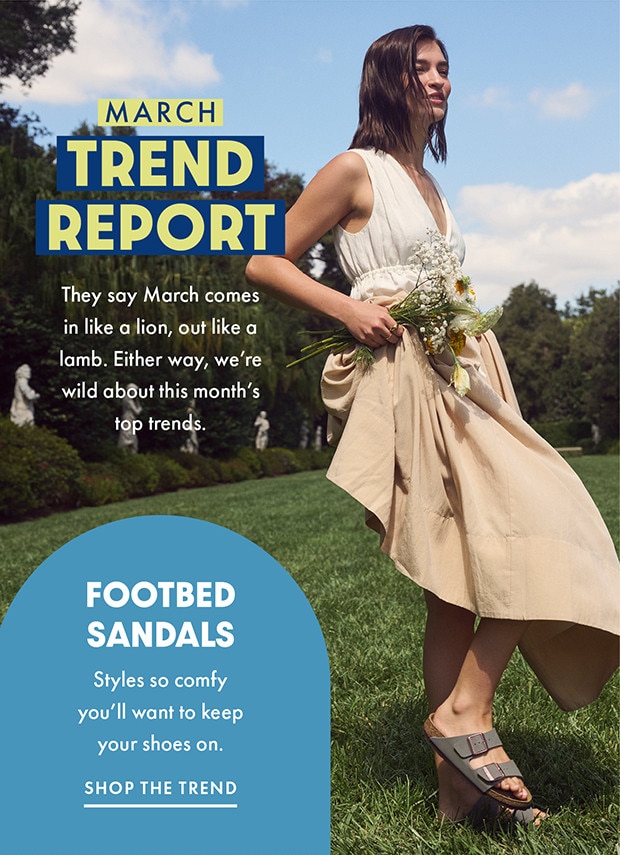 FOOTBED SANDALS | SHOP THE TREND