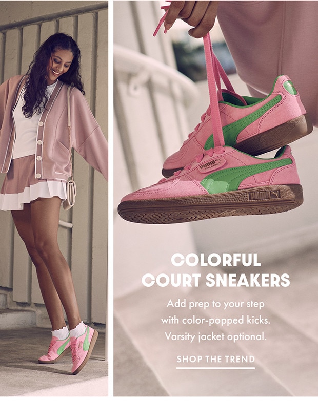 COLORFUL COURT SNEAKERS | SHOP THE TREND