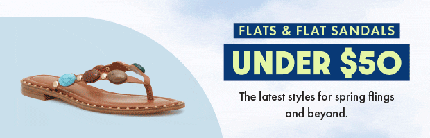 FLATS & FLAT SANDALS UNDER $50