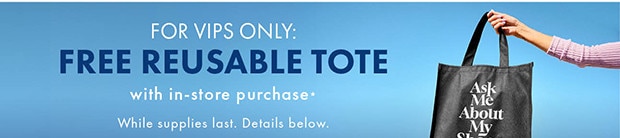 FREE REUSABLE TOTE