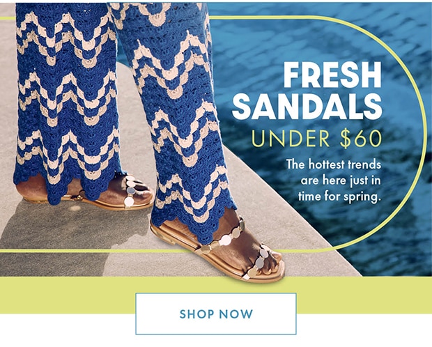 FRESH SANDALS UNDER $60 | SHOP NOW
