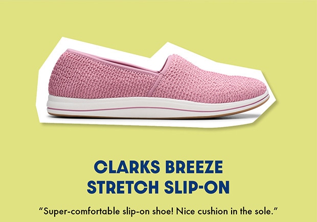 CLARKS BREEZE STRETCH SLIP-ON